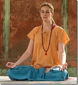 Julia (Fiona) Roberts in meditation